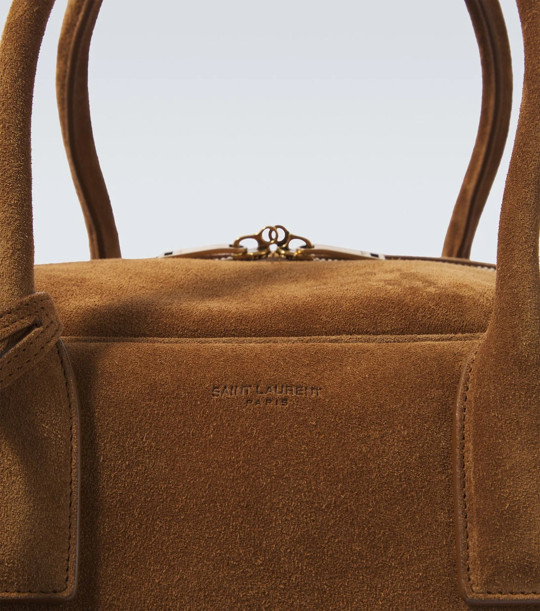 Saint Laurent - Large suede duffel bag