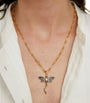 Annoushka Yellow Gold, Diamond, Sapphire, Tsavorite and Moonstone Mythology Dragonfly Pendant