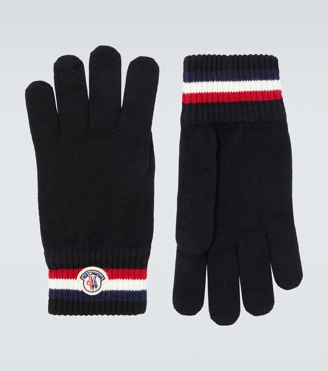 Moncler - Logo virgin wool gloves