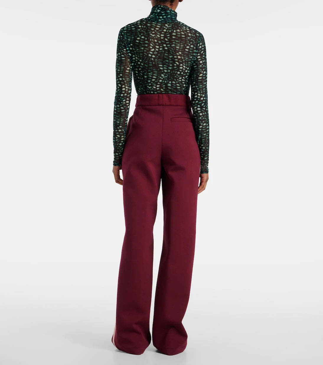 Dries Van Noten - High-rise cotton-blend wide-leg pants