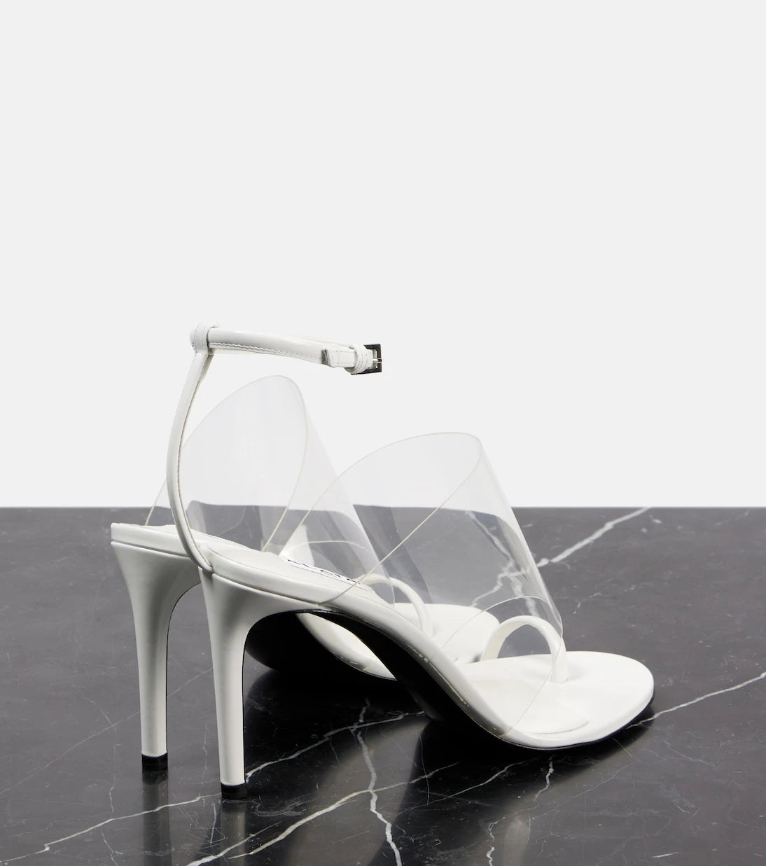 Alaïa - Plexi 90 leather & PU sandals