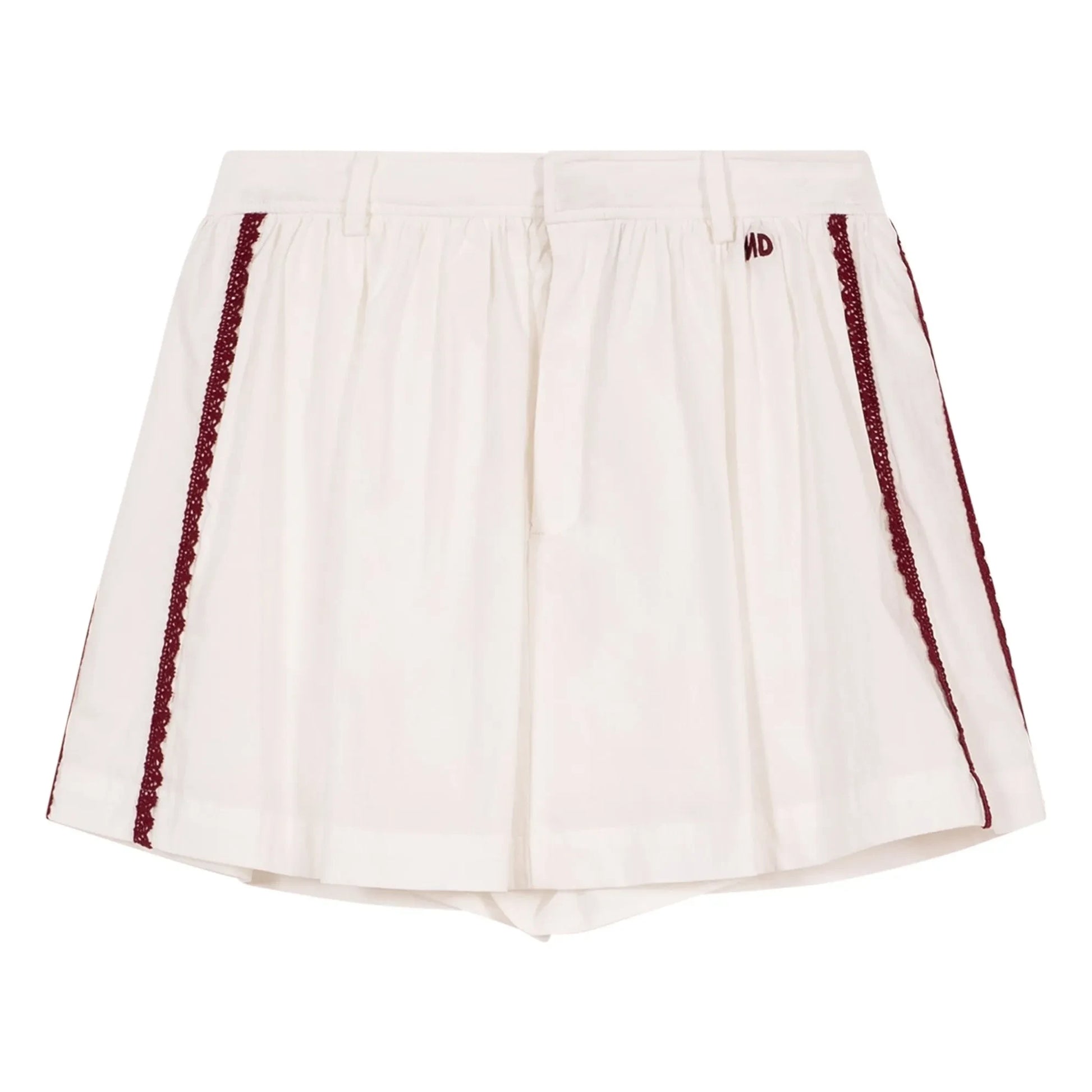 Indee - Vasislas Embroidered Short Skirt  | White