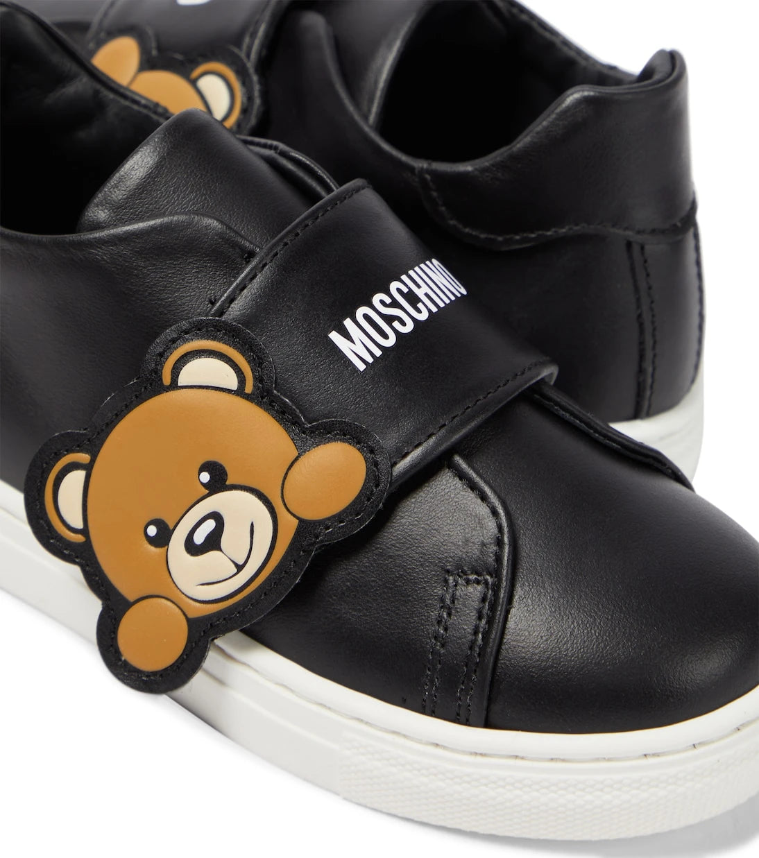Moschino Kids - Teddy Bear leather sneakers