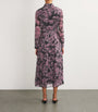 Tory Burch Pink Silk Printed Midi Dress