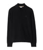 Burberry Black Cashmere EKD Polo Shirt