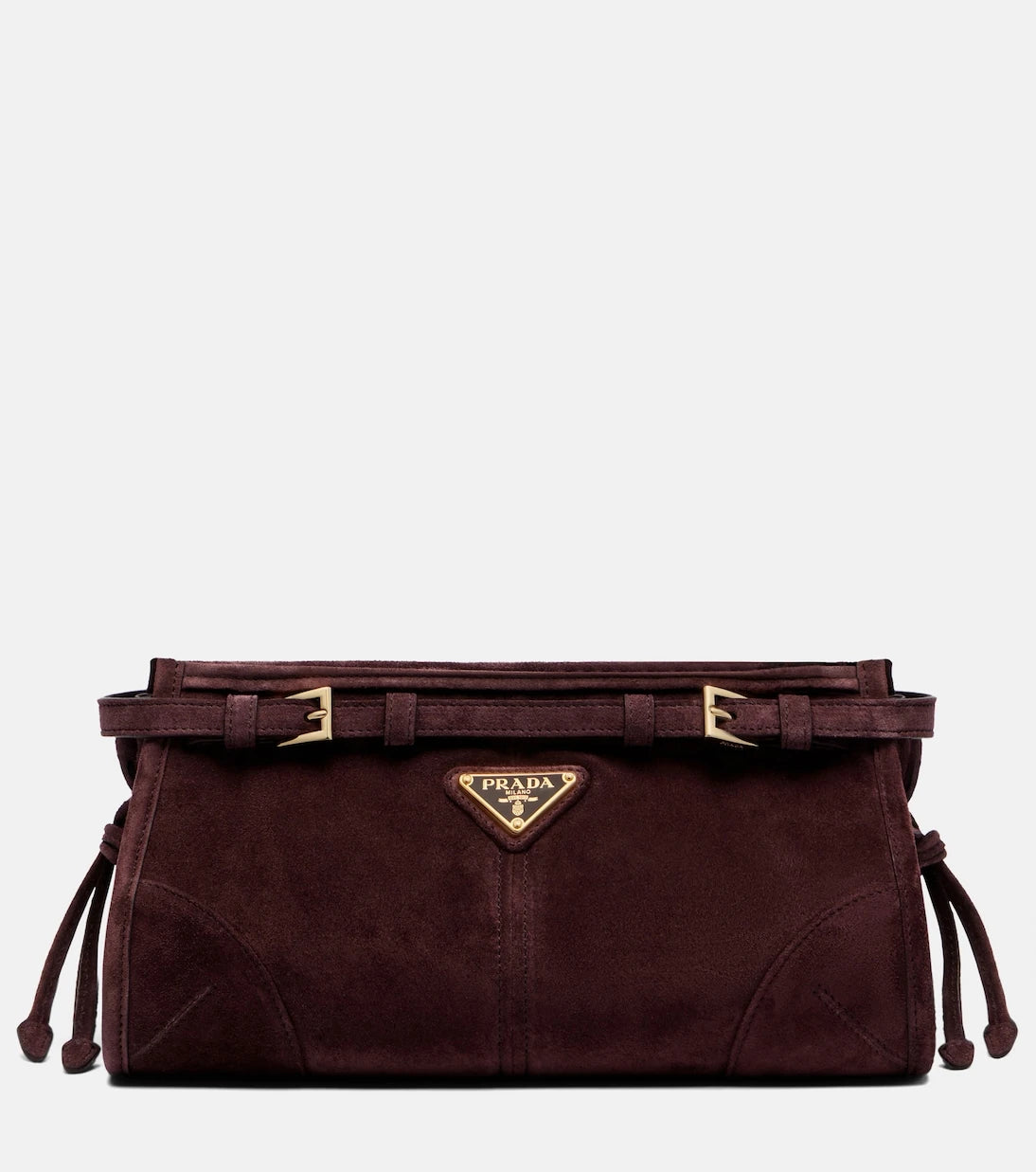 Prada - حقيبة كتف Prada Bonnie Small من الشمواه