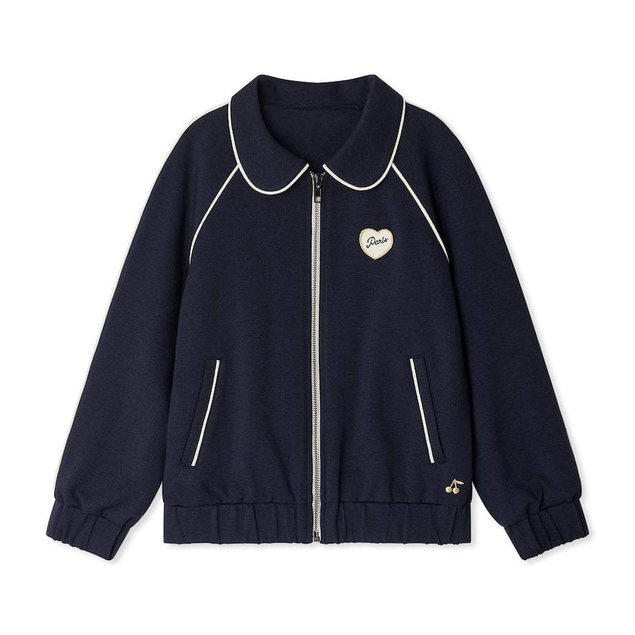 Bonpoint Jersey Zip-Up Sweatshirt (10-14 Years)