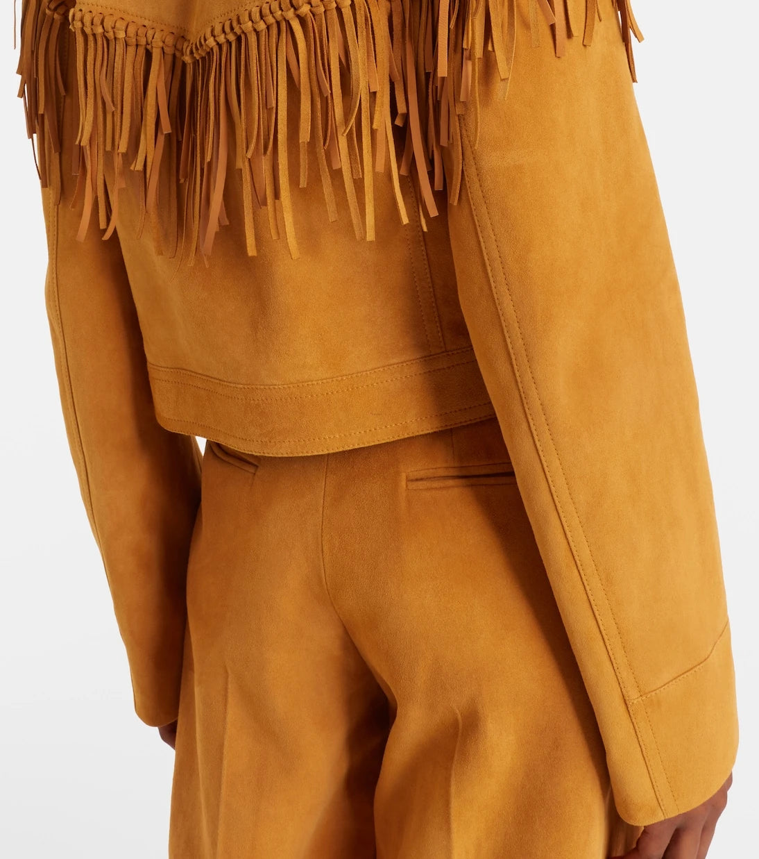 Gabriela Hearst - Azra embellished fringed suede jacket