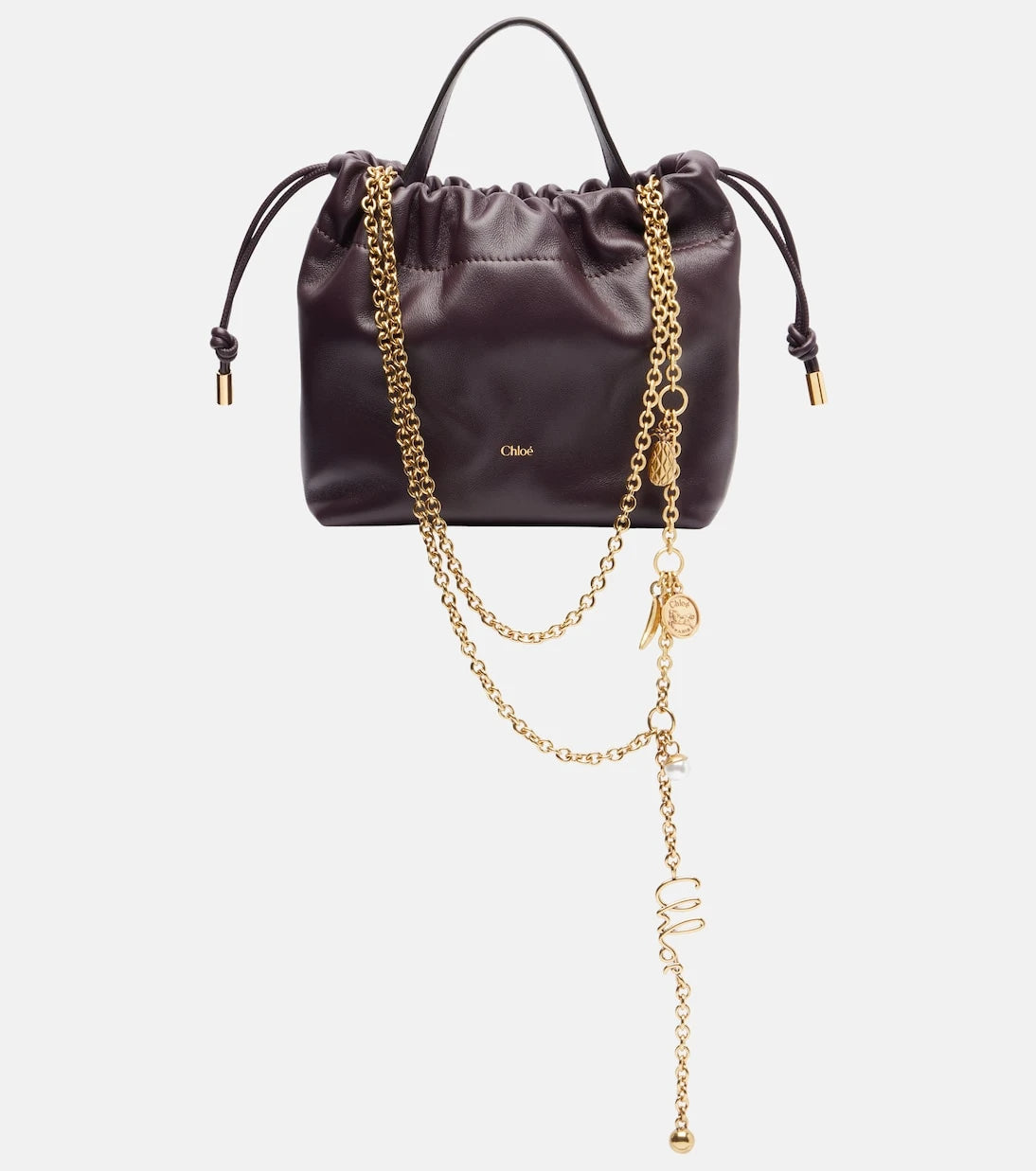 Chloé - Chloé Icons Mini deri omuz çantası