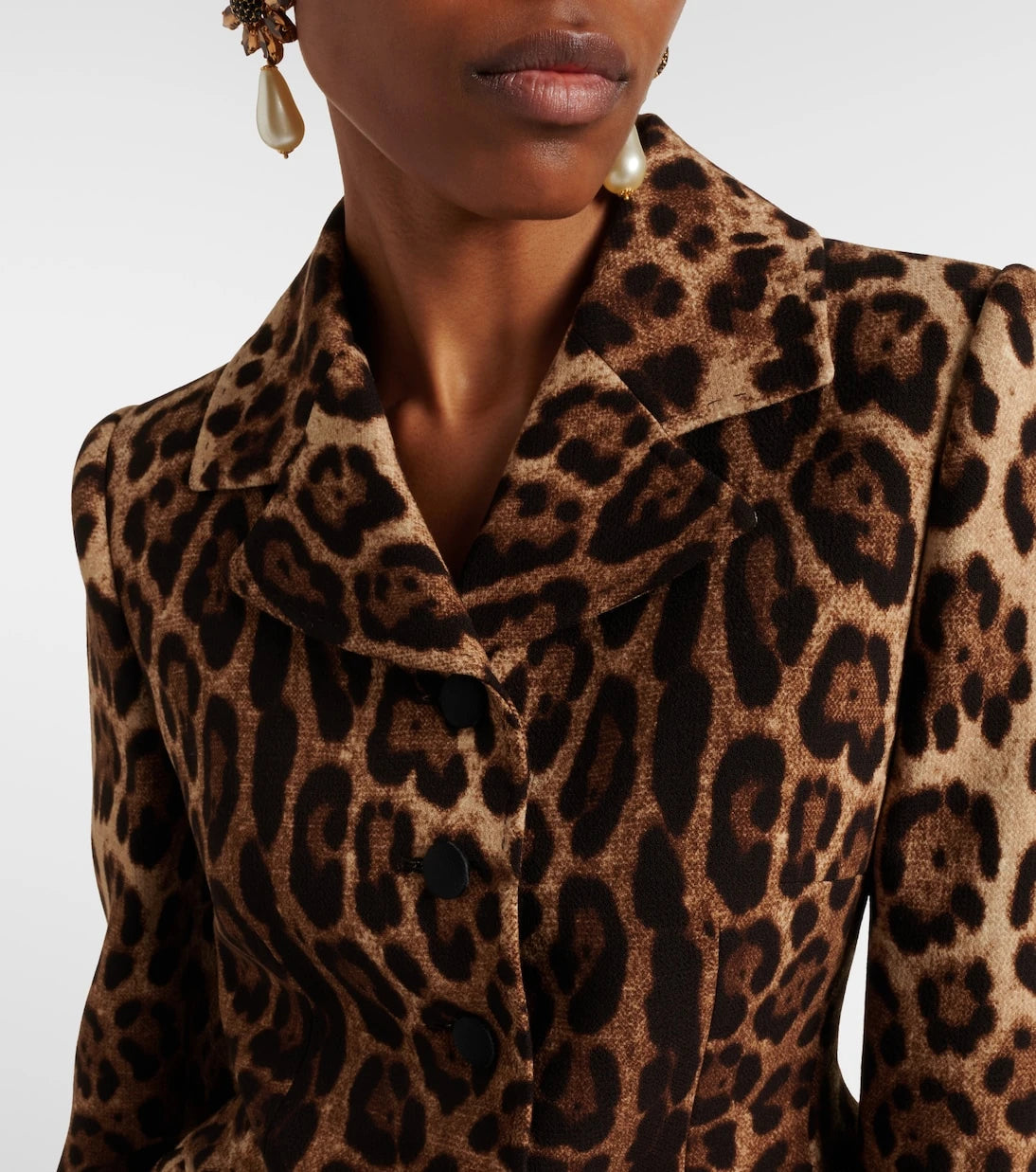 Dolce&Gabbana - Leopard-print wool crêpe jacket
