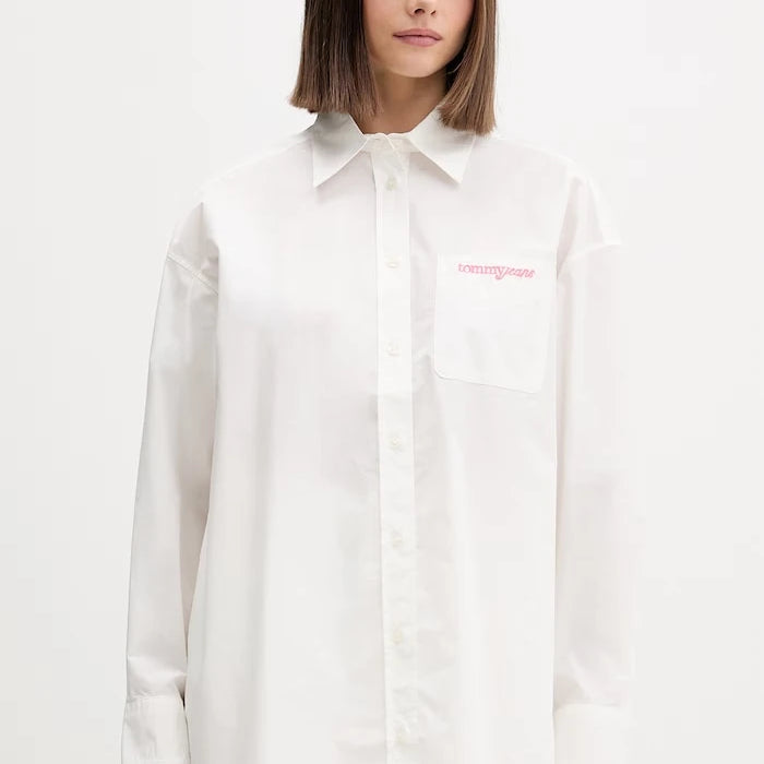 Tommy Jeans Kadın Pamuk Gömlek Bluz