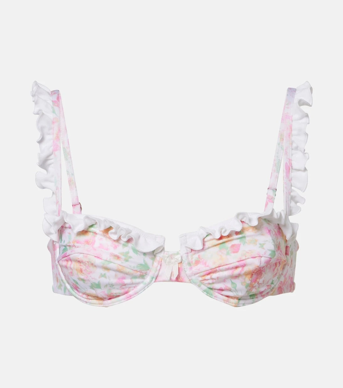 Bananhot - Jena floral ruffled bikini top