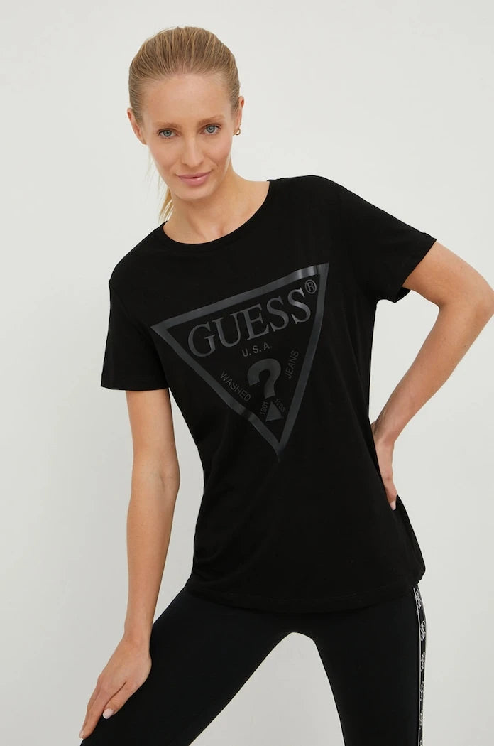 Памучна тениска Guess ADELE