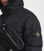 Stone Island Black Wind-Resistant Crinkle Reps Parka