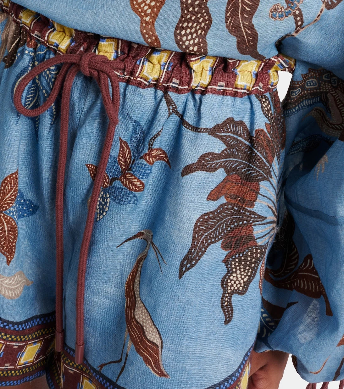Alémais - Georgie printed linen shorts