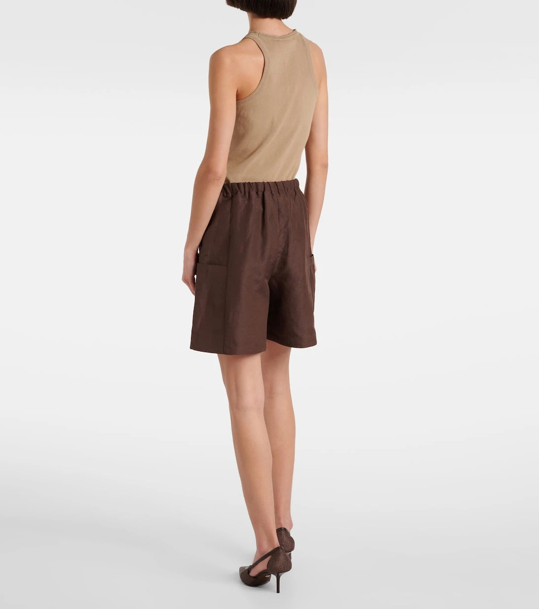 Max Mara - Quebec keten ve ipek şort