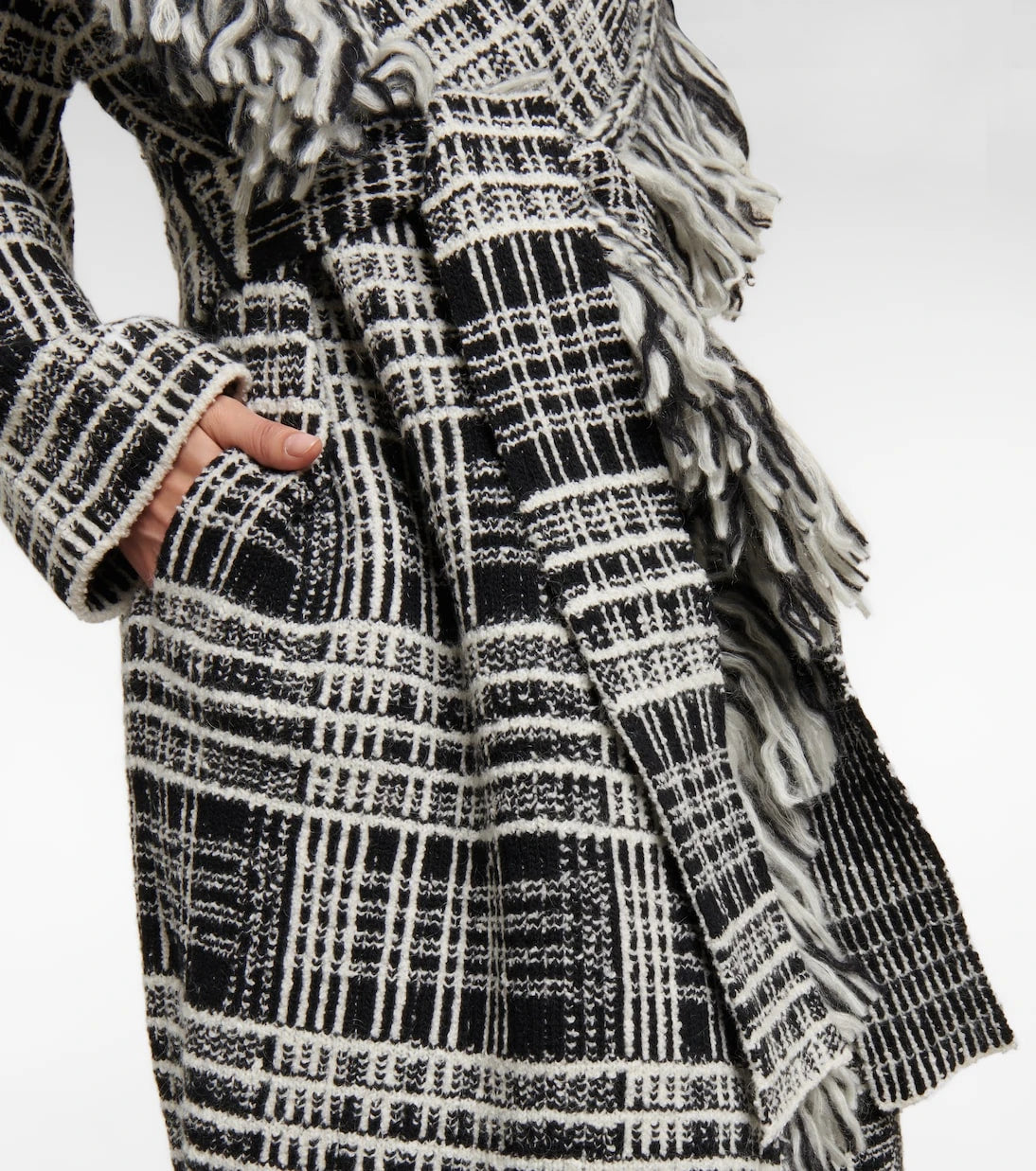 Dorothee Schumacher - Checked Comfort wool-blend cardigan