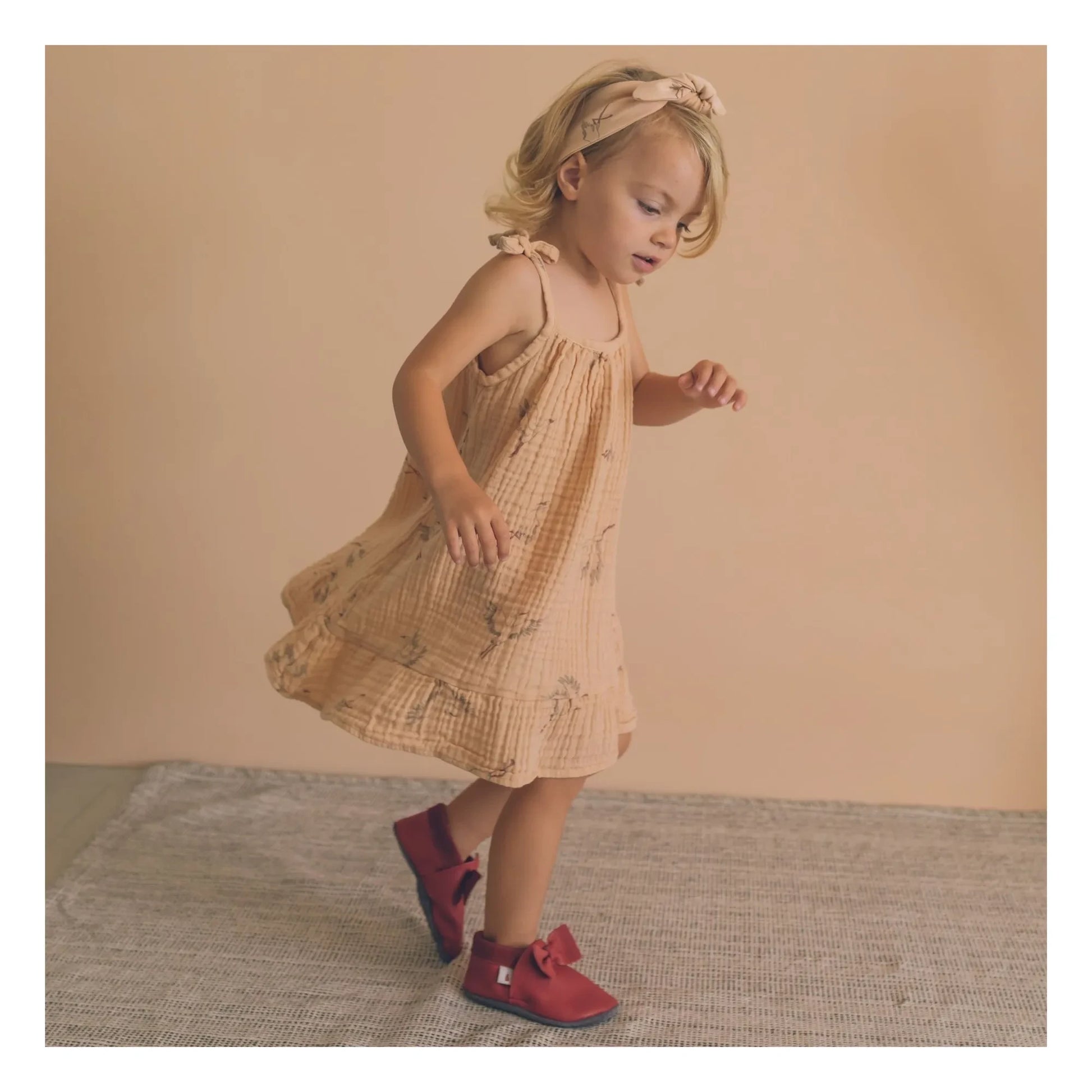 Baobaby - Knot Slippers | Cherry red