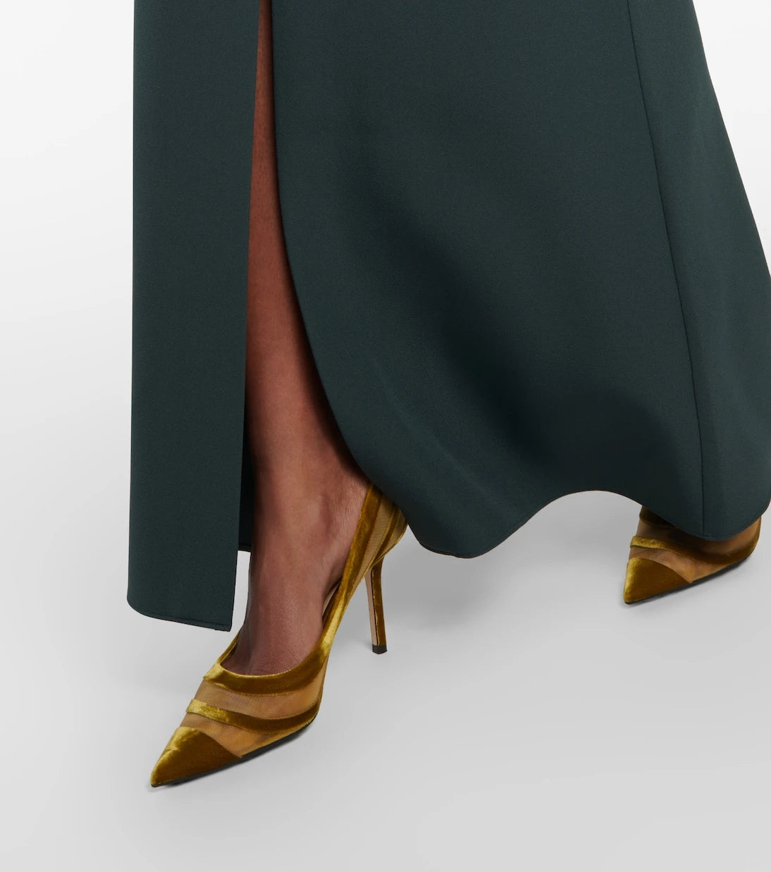 Jimmy Choo - Love 85 velvet-trimmed pumps