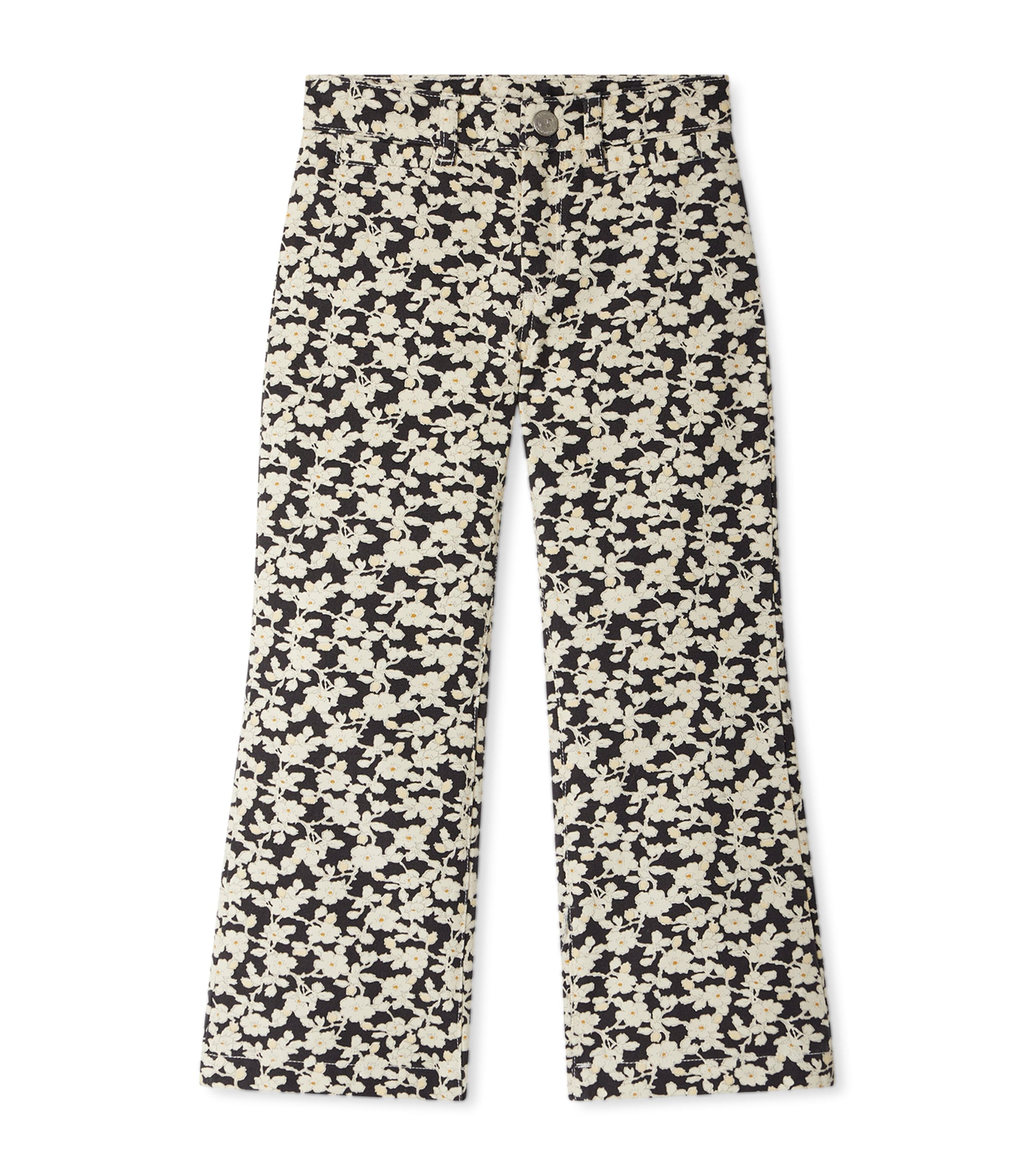 Cotton Floral Print Trousers (4-14 Years)