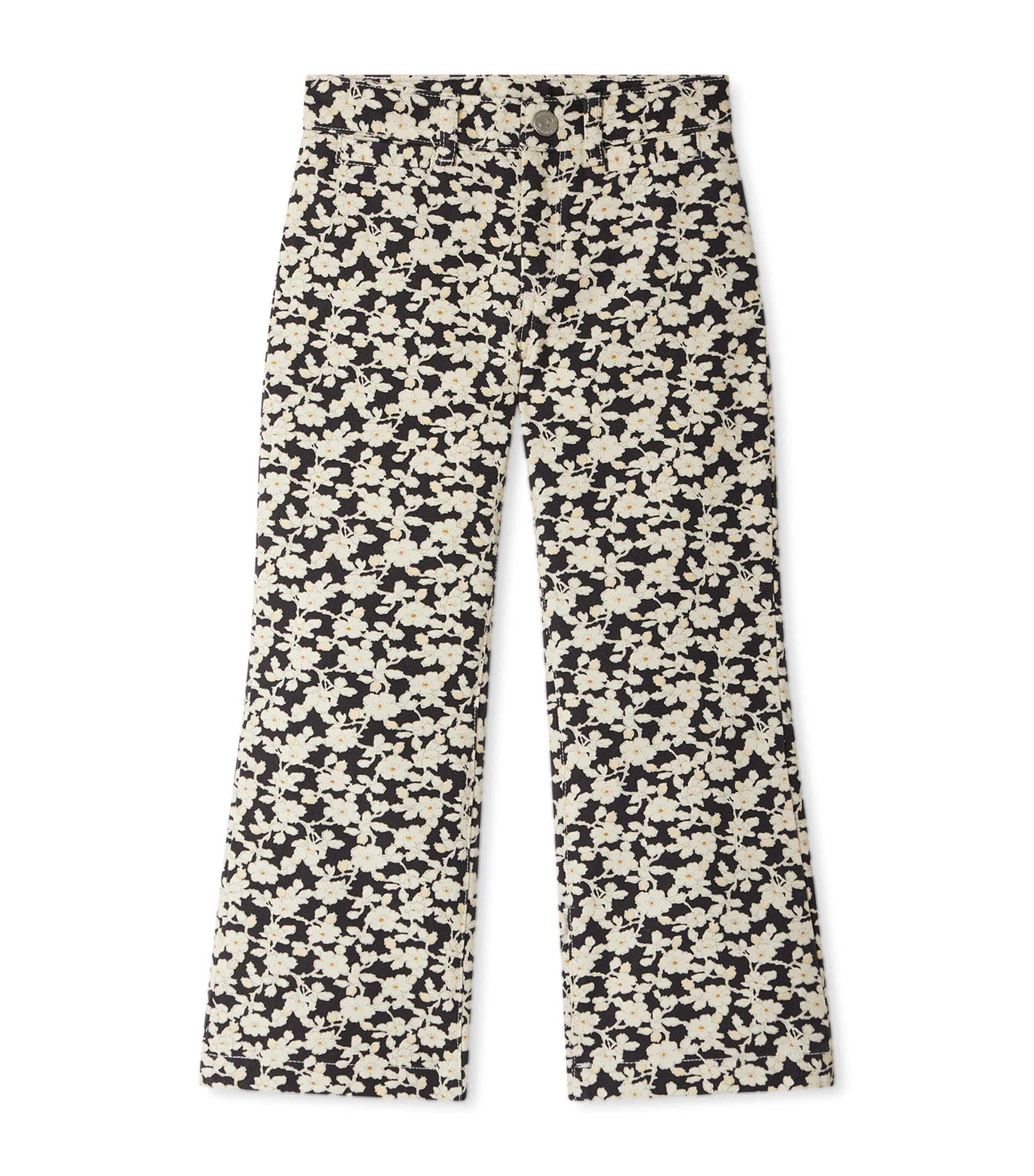 Cotton Floral Print Trousers (4-14 Years)