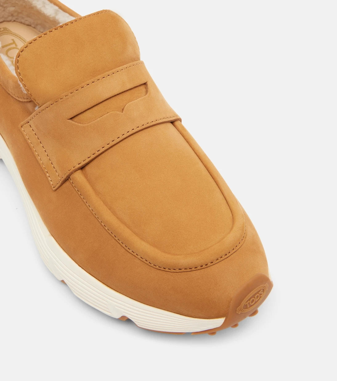 Tod's - Shearling-lined suede sneakers