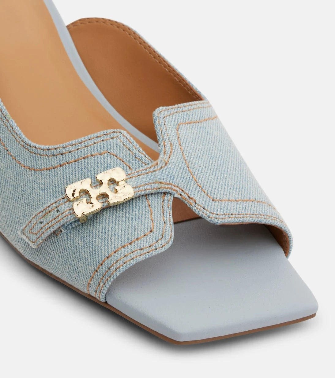 Ganni - Butterfly wedge mules