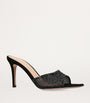Gianvito Rossi Black Suede Embellished Rania Mules 85