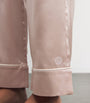 Pink Silk Satin Pyjama Set