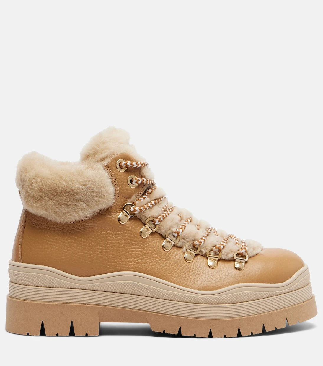 Bogner - Arosa leather and shearling ankle boots