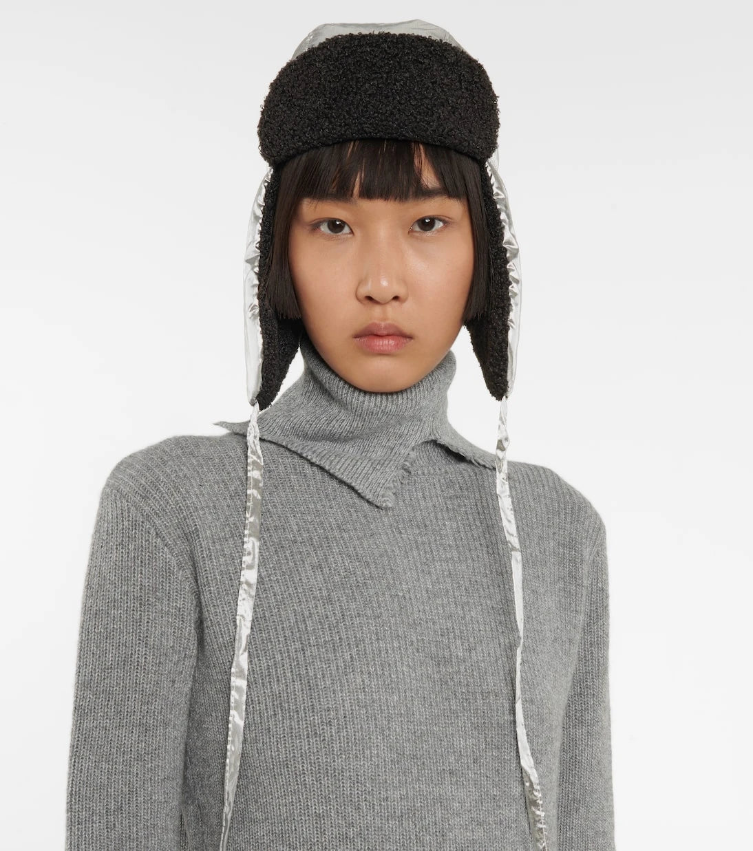 Maison Michel - Bibiana metallic leather hat
