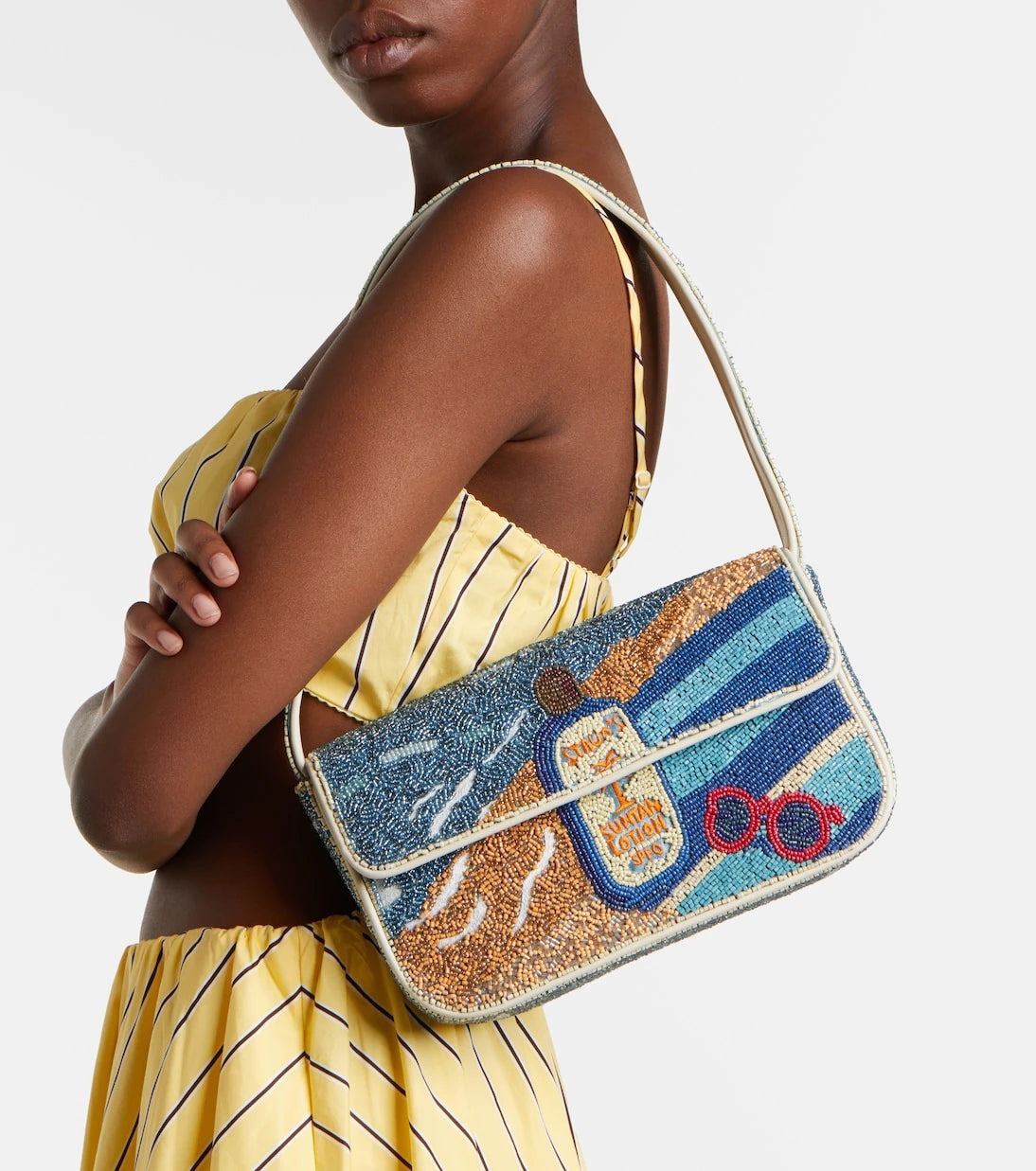 Staud - Tommy beaded shoulder bag