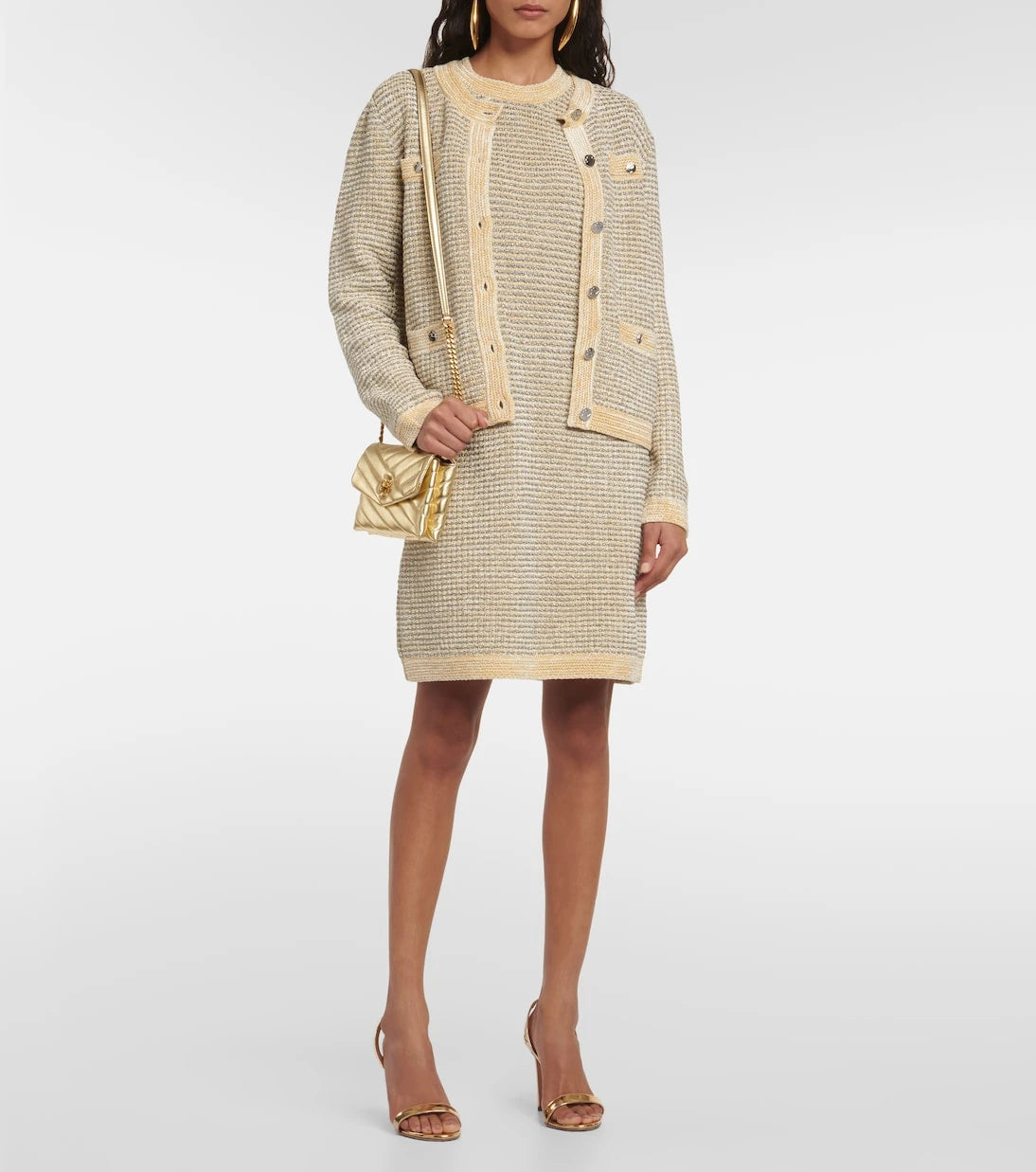 Tory Burch - Striped velvet minidress
