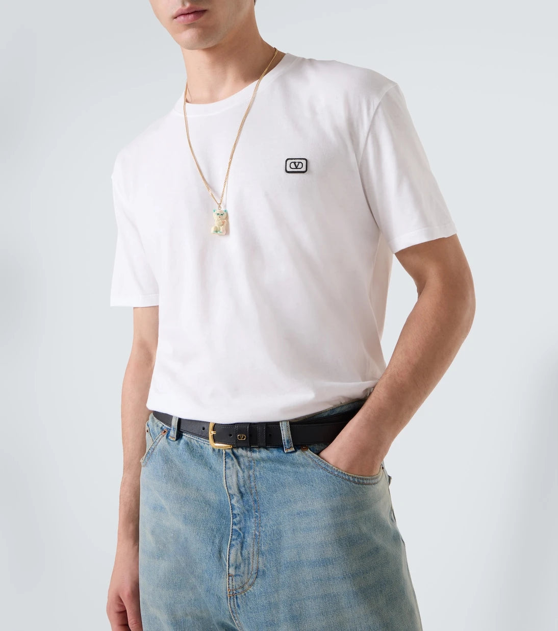 Valentino - VLogo cotton jersey T-shirt