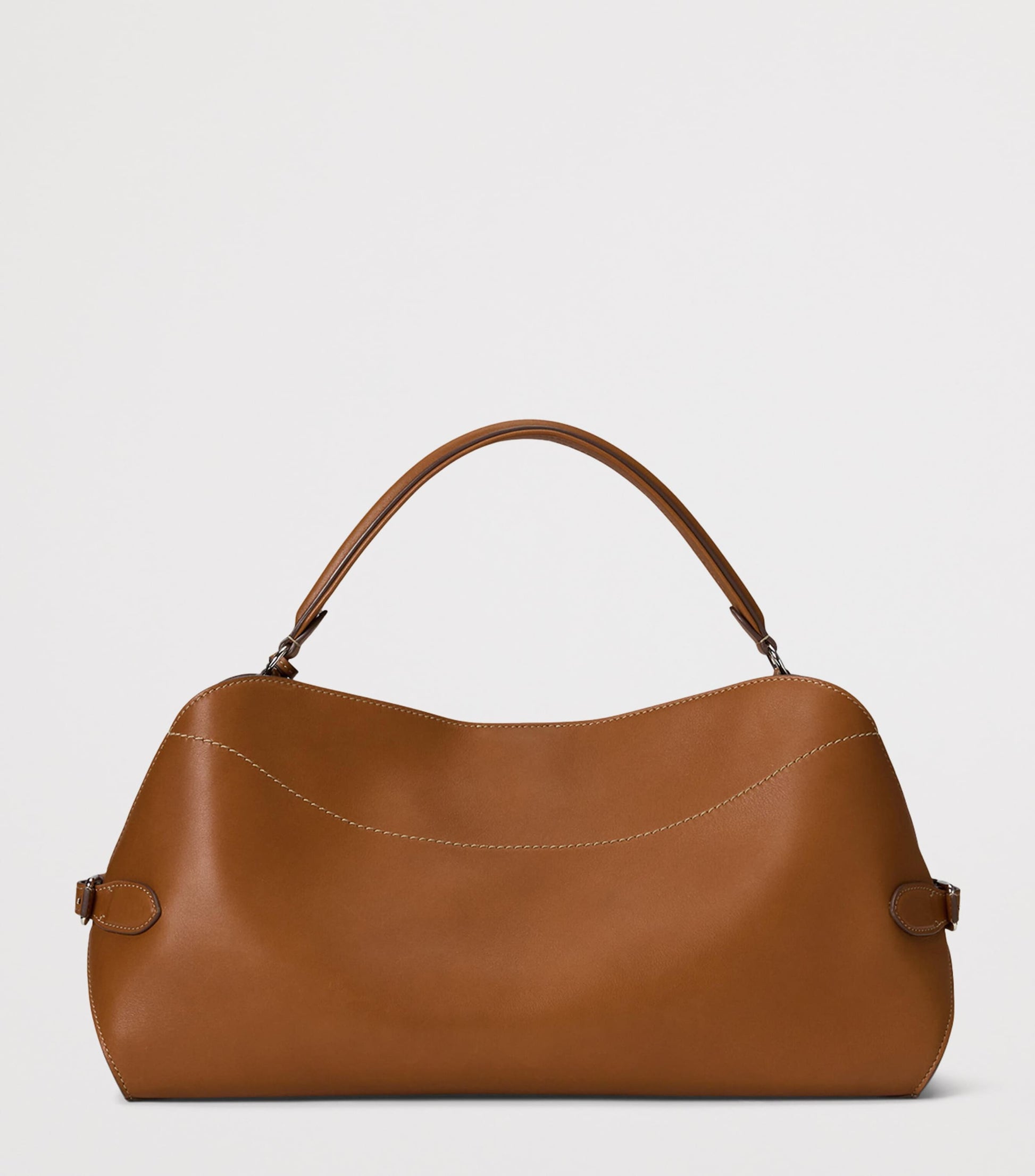 Ralph Lauren Collection Gold Leather RL 888 Top Handle Bag