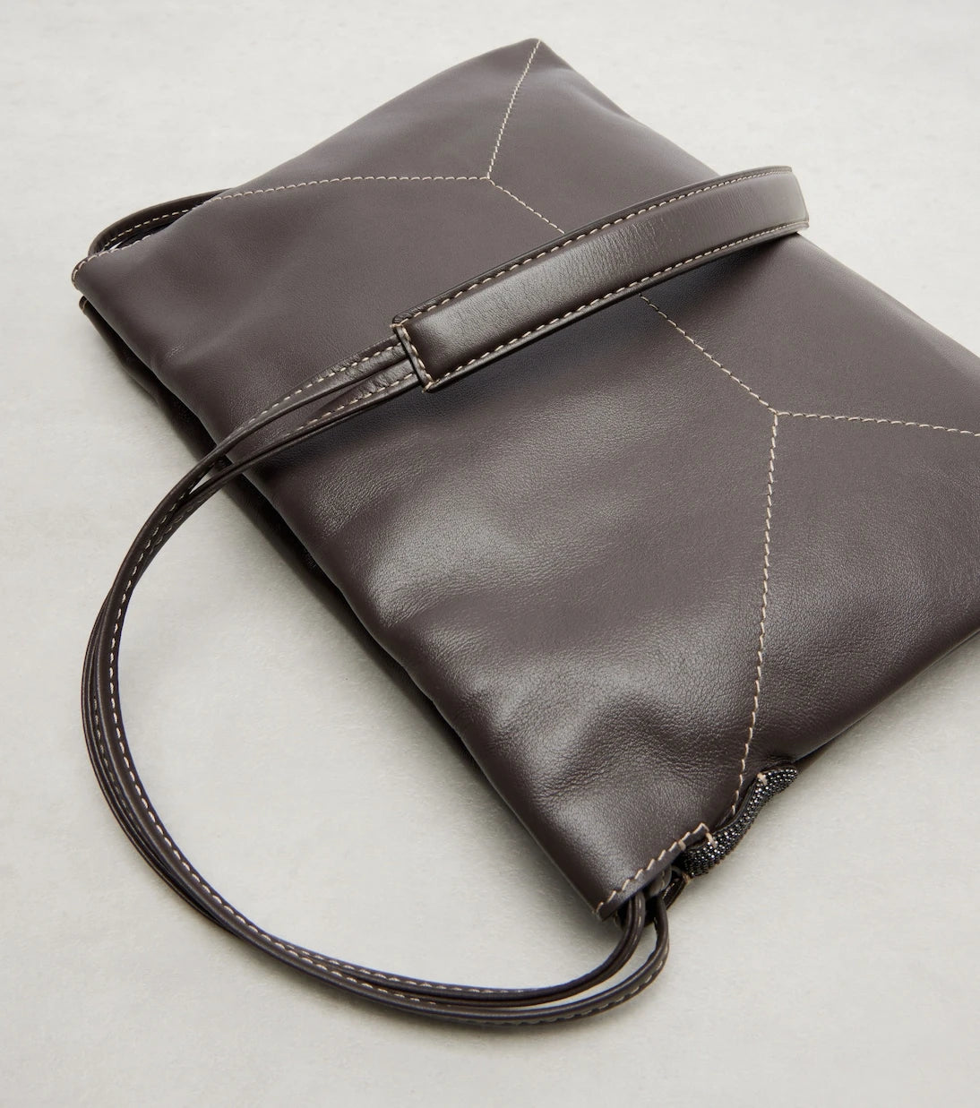 Brunello Cucinelli - Mini leather crossbody bag