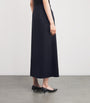Weekend Max Mara Blue Satin Midi Skirt