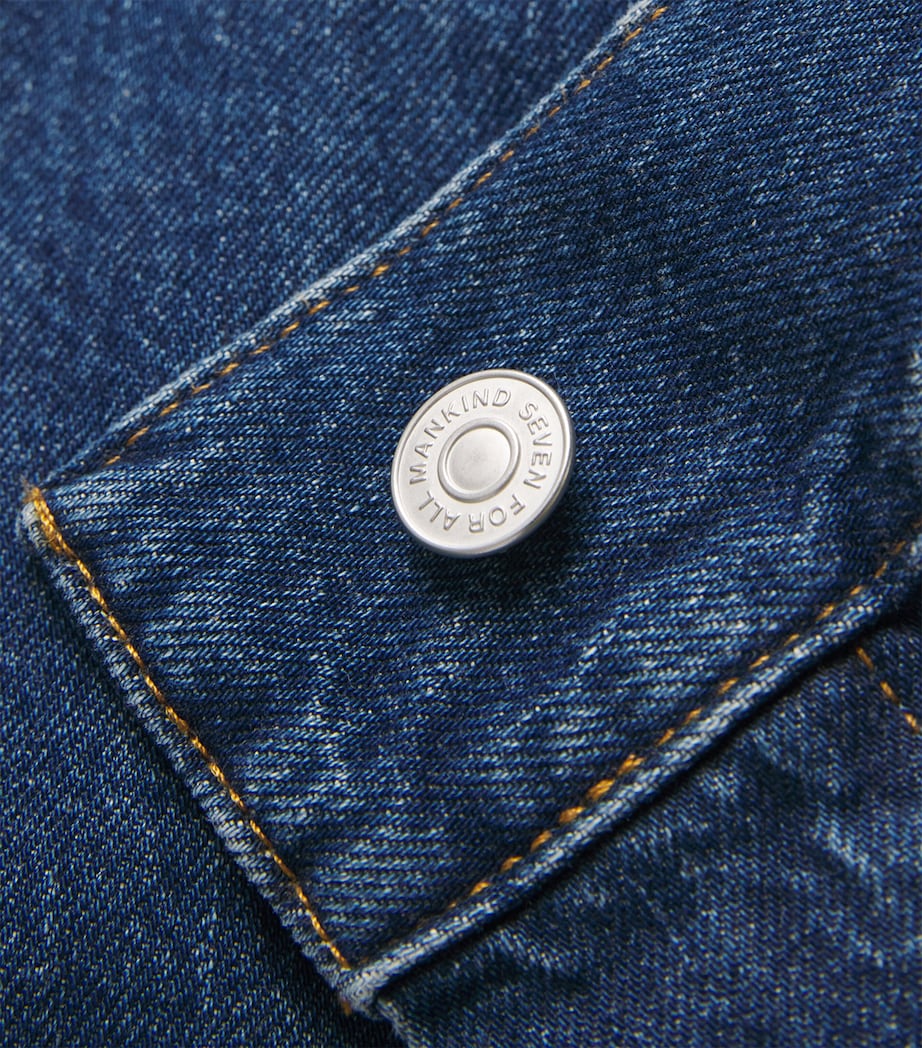 Studded Denim Jacket U71BL LE BLUE