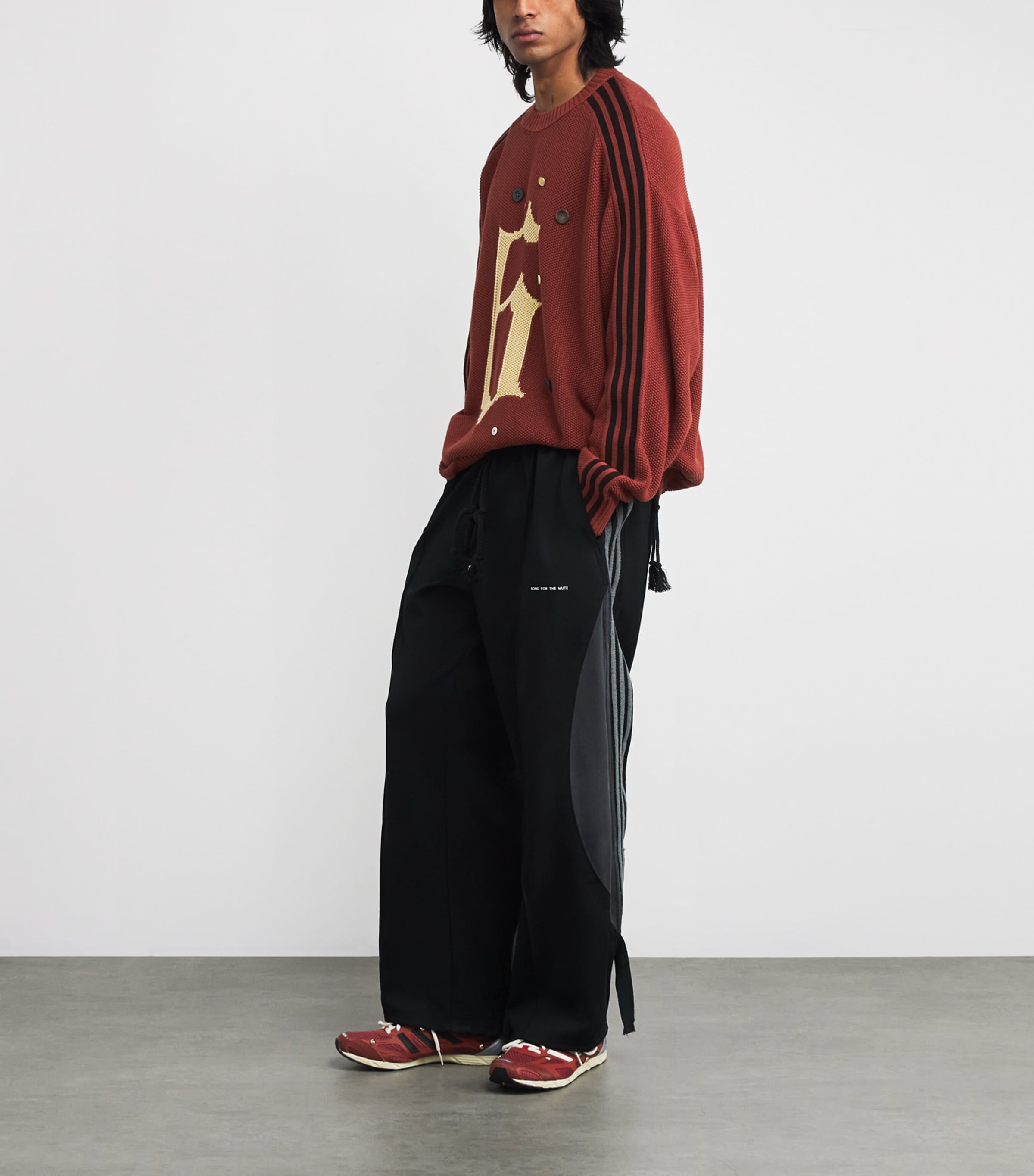 Red Originals x Song for the Mute Cotton Knit Button Sweater