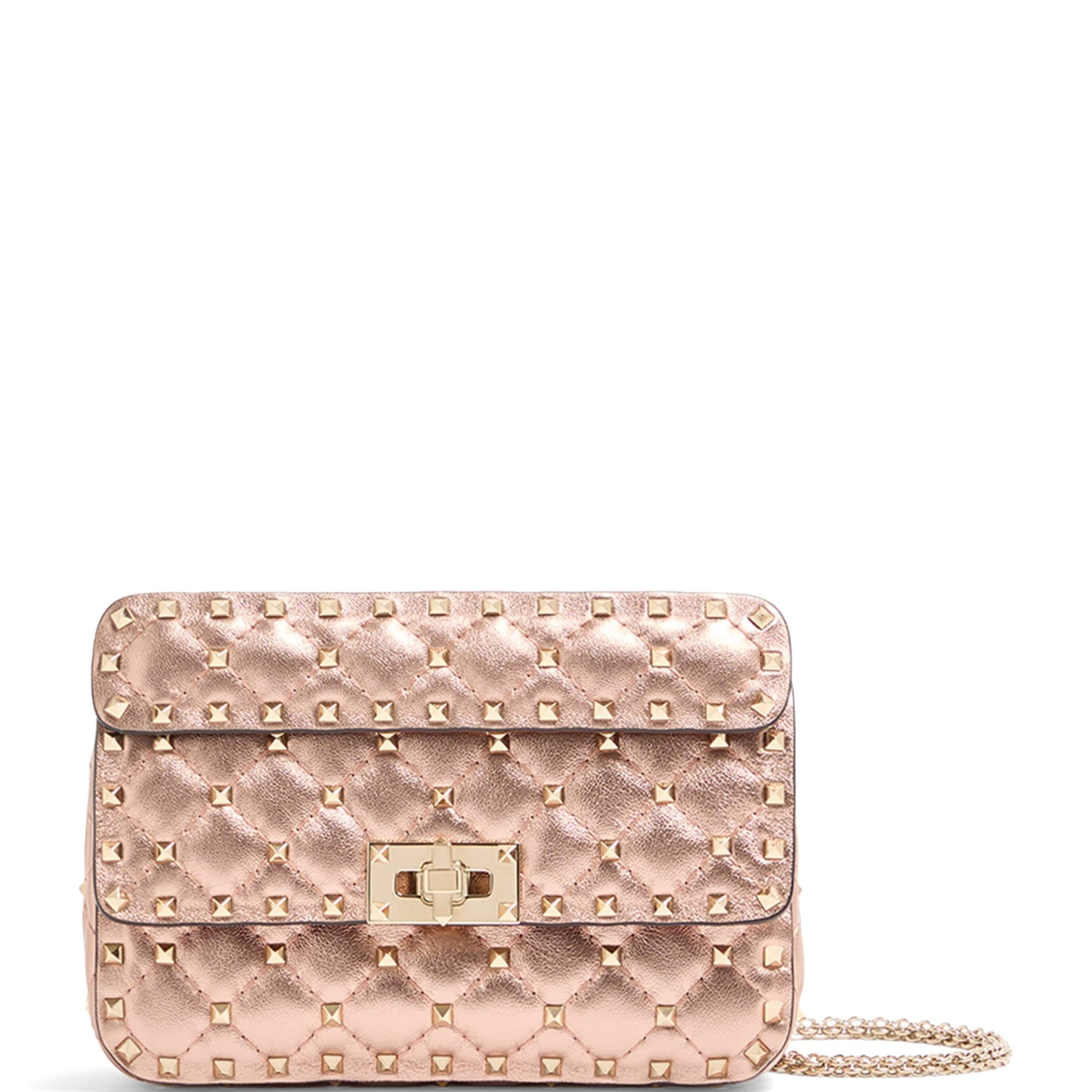 Valentino Garavani Small Leather Rockstud Spike Top-Handle Bag