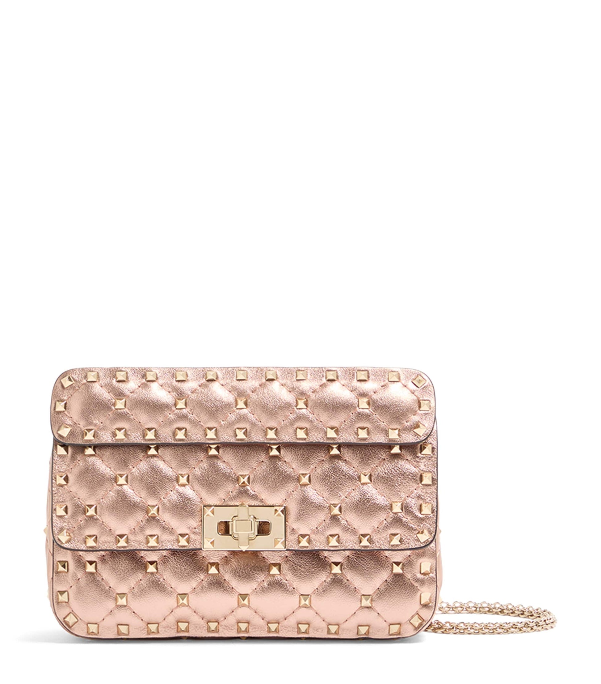 Valentino Garavani Small Leather Rockstud Spike Top-Handle Bag