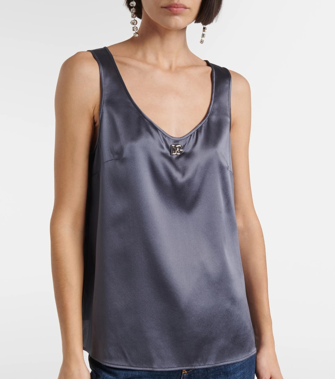Dolce&Gabbana - Silk-blend top