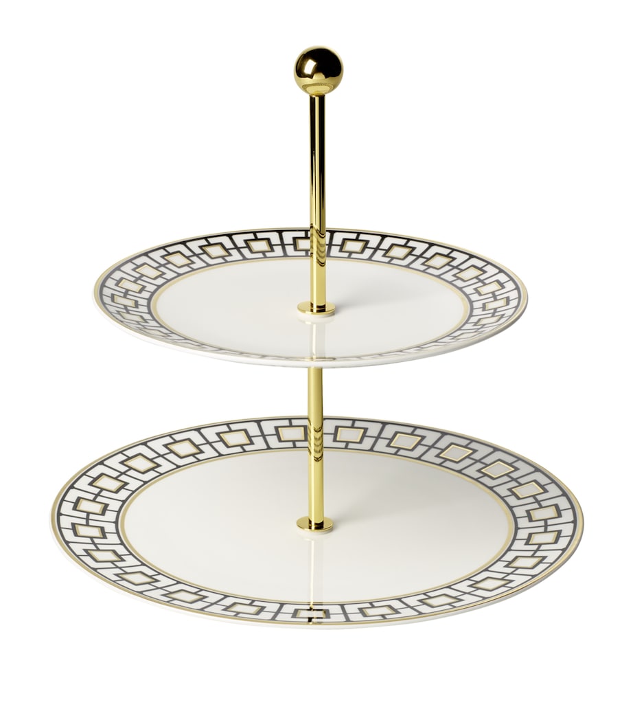 Villeroy & Boch MetroChic Two-Tier Cake Stand