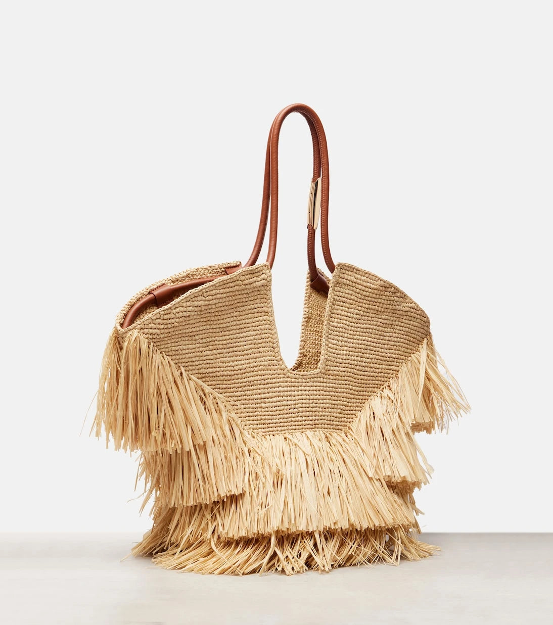 Zimmermann - Goldentime Medium raffia tote bag