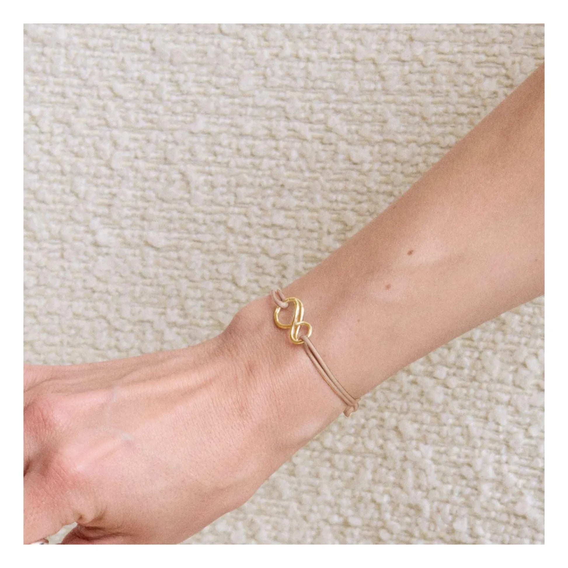 LAH - Mini-Infinity Cord Bracelet | Camel