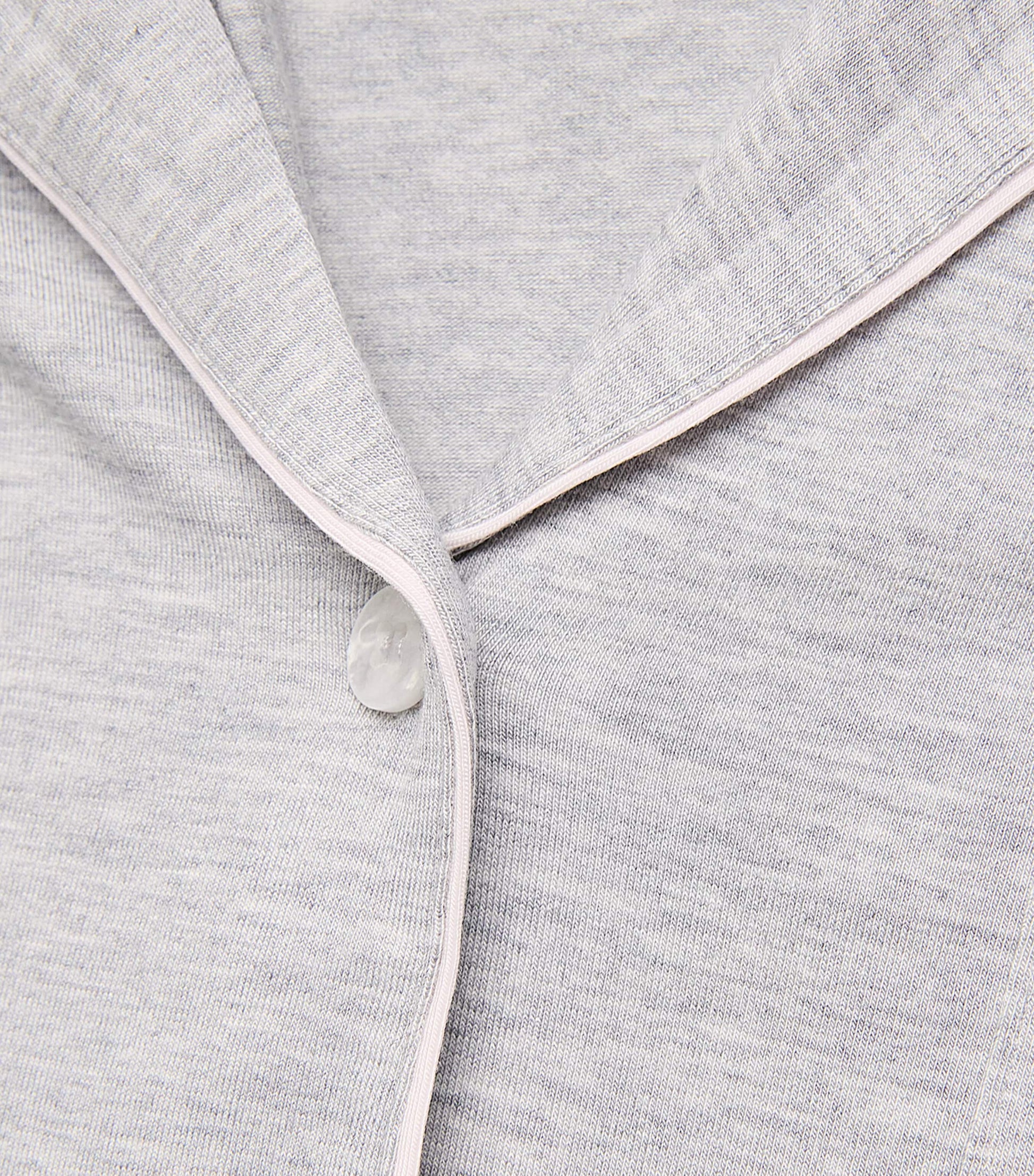 Grey Gisele Long Piped Pyjama Set