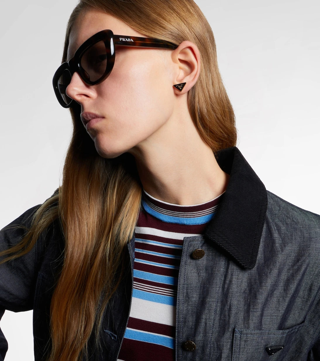 Prada - Logo cat-eye sunglasses