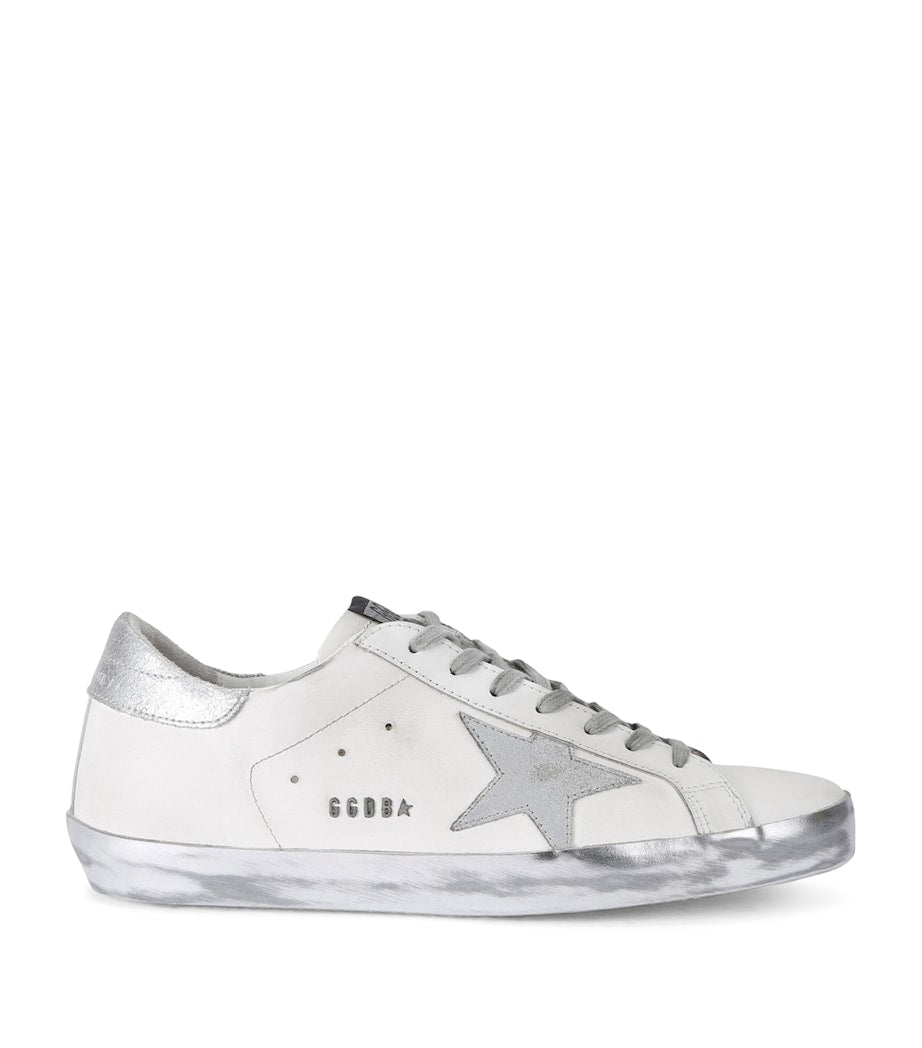 Leather Super-Star Sneakers SILVER COM