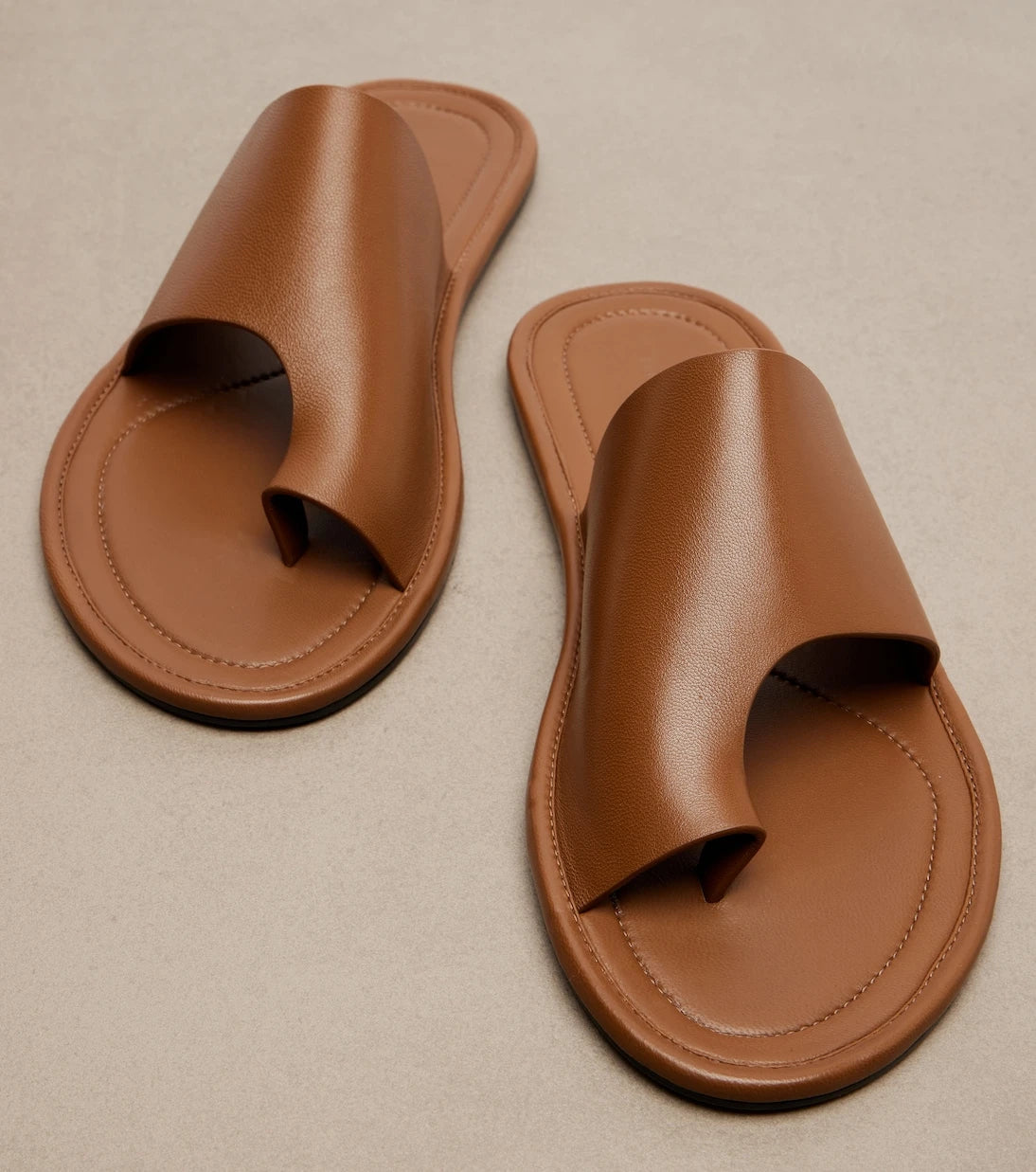 The Row - Malick Thong leather sandals