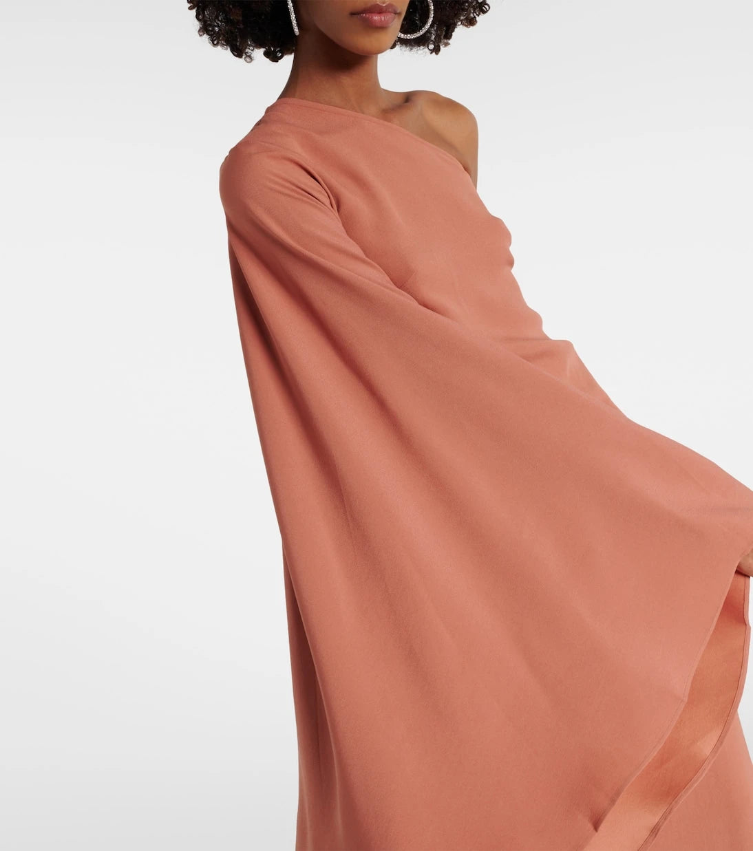 Taller Marmo - Sifnos one-shoulder crêpe cady gown